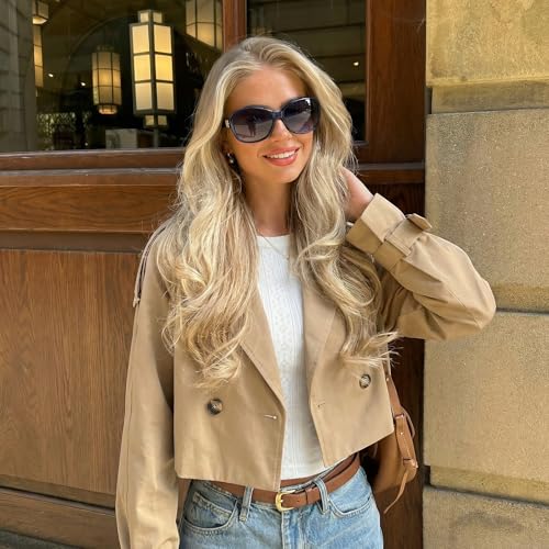 Image of SIPHEW Polarized Sunglasses for Women | UV400 Protection | Vintage Sun Glasses,Wraparound Shade,Lightweight & Comfortable,Big Sunnies eyewear,Driving,Outdoors