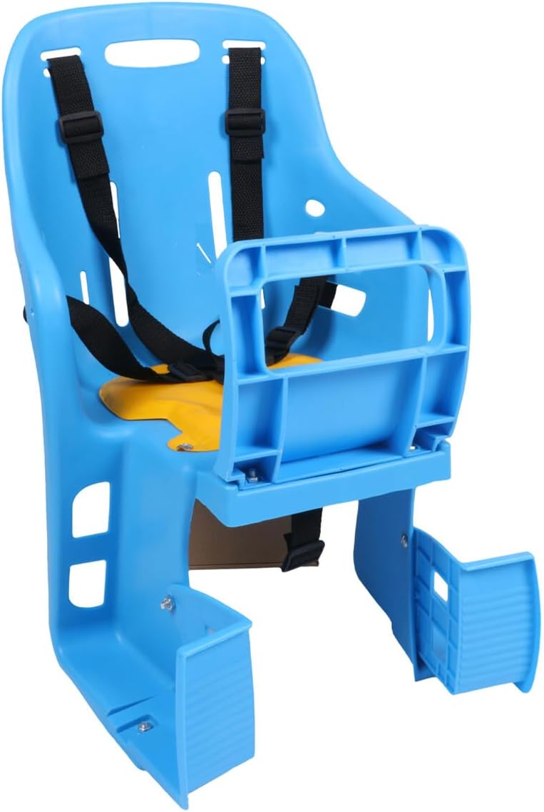 Adjustable Quick Release Bike Seat with Safety Handrail and Foot Pedal Ergonomic Back Seat for Months to Years for Road Bikes