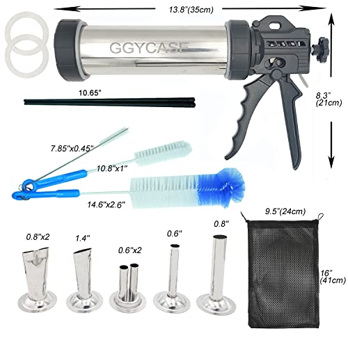 Ggycase BY2309988 Large Capacity Stainless Steel Jerky Gun Kits thumb #1