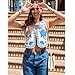 Ynocfri Embroidered Vest Tops for Women Vintage Sleeveless Floral Open Front Boho Cardigan Vest (A-Blue, M)
