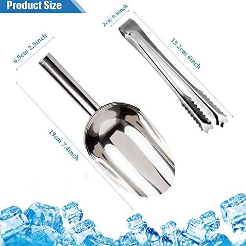Xiboya Textile Sweet Candy Buffet Ice Tongs & Scoops (Silver-6 Set) #TOP1
