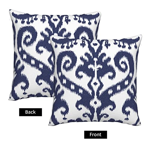 Jzzang Pillow Covers Pillow Cover Navy Blue Ikat Pillow Cover 18X18 Inch #TOP2