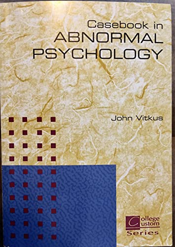 Casebook in abnormal psychology (College custom... 0070675716 Book Cover