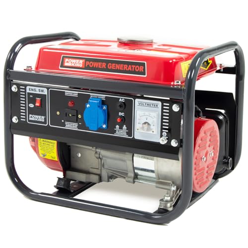 1100w Portable Generator Petrol 1.1kW 1.4KVA Recoil Start 4-Stroke 2.8HP "PowerKing PKB1800R" with 1 x 230V 13Amp Socket Outlet & 12V Charger - 2 Years Warranty - Image 2