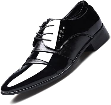 Mens Leather Shoes Business Shoes Korean Style Mens Shoes Large Size Pointed Toe Casual Shoes Oxfords47