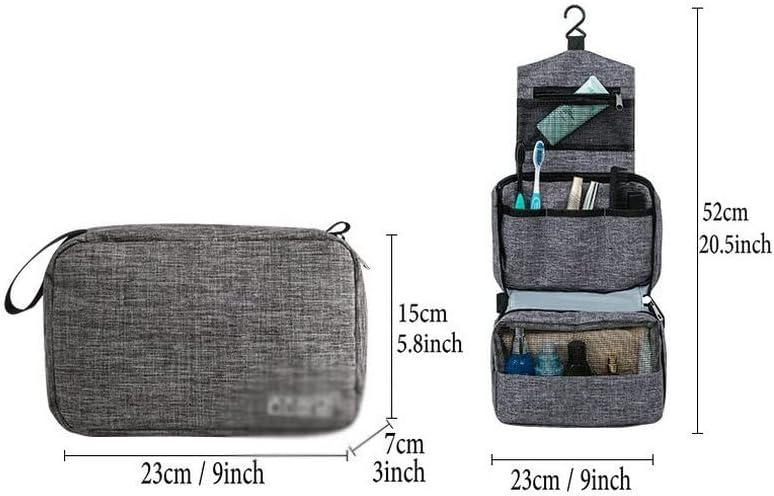 Hanging Travel Toiletry Bag For Men and Women Makeup Cosmetic Beautician Folding Bathroom and Shower Organizer image 3