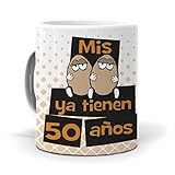tazas 50 cumpleaños Taza "Mis huevos ya tienen 50 años"