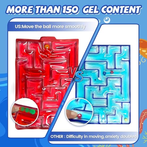 JoyJoyful 2 Pack Maze Sensory Squishy Fidget Toys for Kids Adults with Autism, ADHD - Image 3