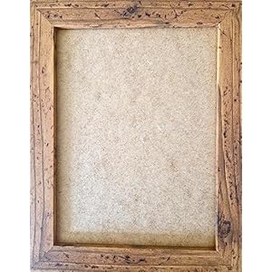 A4 Photo Frame, Rustic Brown, U.K. Manufactured, Free-Standing and Wall Hanging Picture Frame with Perspex Front