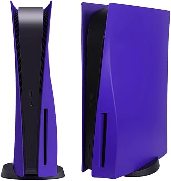 Disc Edition Faceplate Cover Skin Shell Panel for PS5 Console Accessories for PlayStation 5 Protective Replacement Faceplate Dust Proof Scratch Resistant Purple