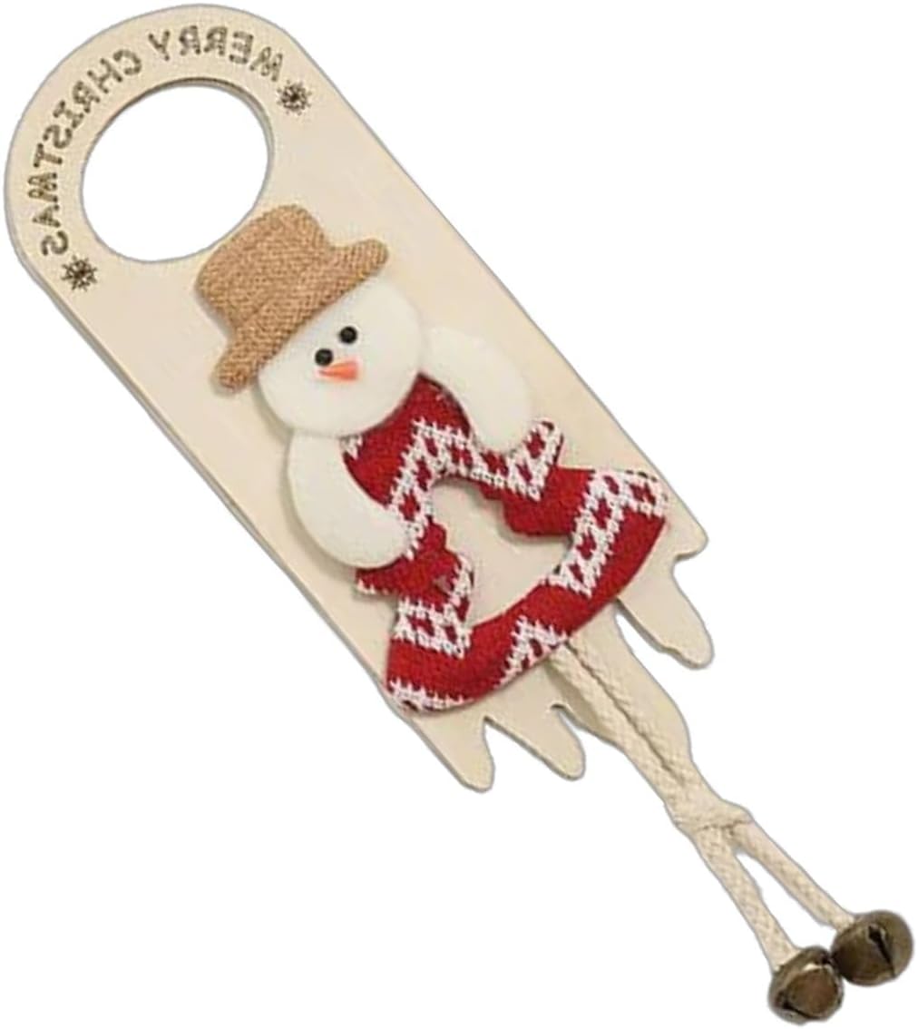 Christmas Cartoon Santa Snowman Door Hangers Door Handle Pendant Ornament Hanging Sign Decoration Festival Home Decors Festival Home Decors