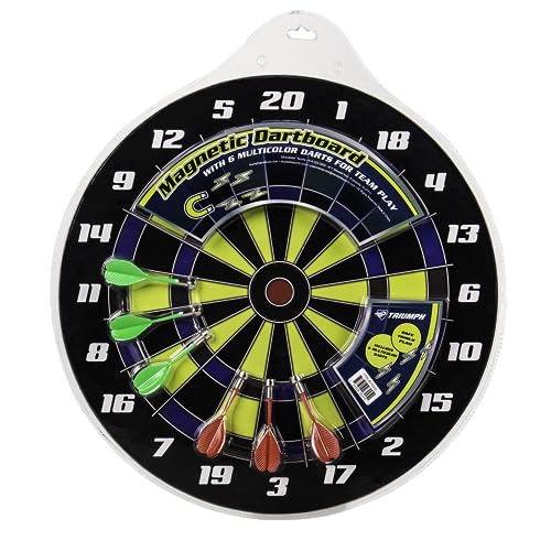 Triumph Magnetic Dartboard Set,Black