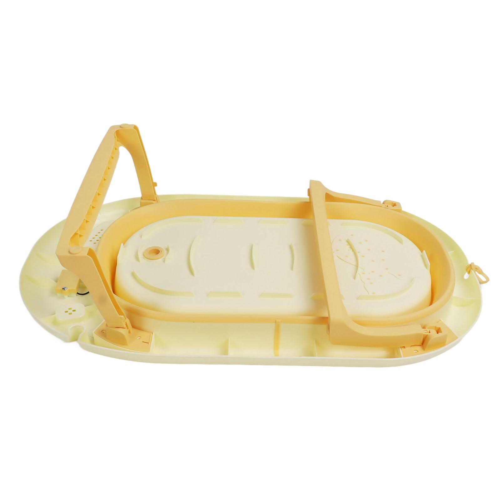 Zusammenklappbare Babybadewanne mit Temperatursensor und Präziser Temperaturanzeige für Ein Komfortables Badeerlebnis. Geeignet für Babys von 0 Bis 9 Jahren. Hergestellt aus PP und TPE