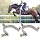 Zerodis 1 Paar Edelstahl Pferdesporen West Type Reitpferd Zubehör Outdoorliving Versorgung mit drehbarem Kupfer Rowel
