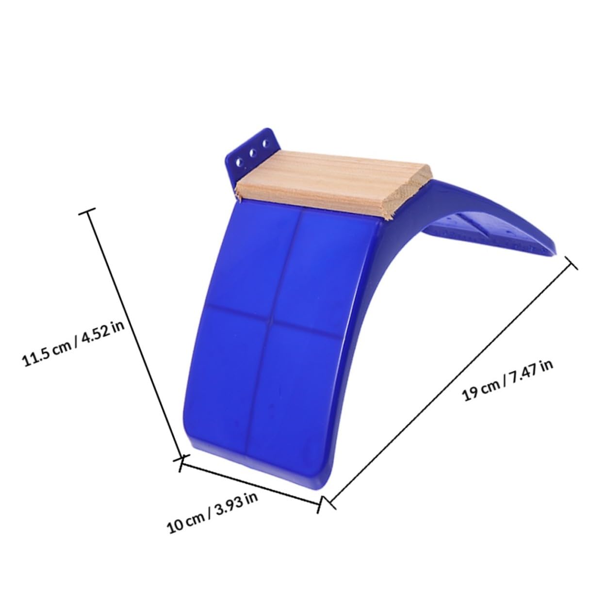 GLEAVI Percha para Pájaros de Madera Azul 10 Piezas para Aves y Loros, Soporte Cómodo y Resistente Que Aumenta la Curiosidad en Jaulas