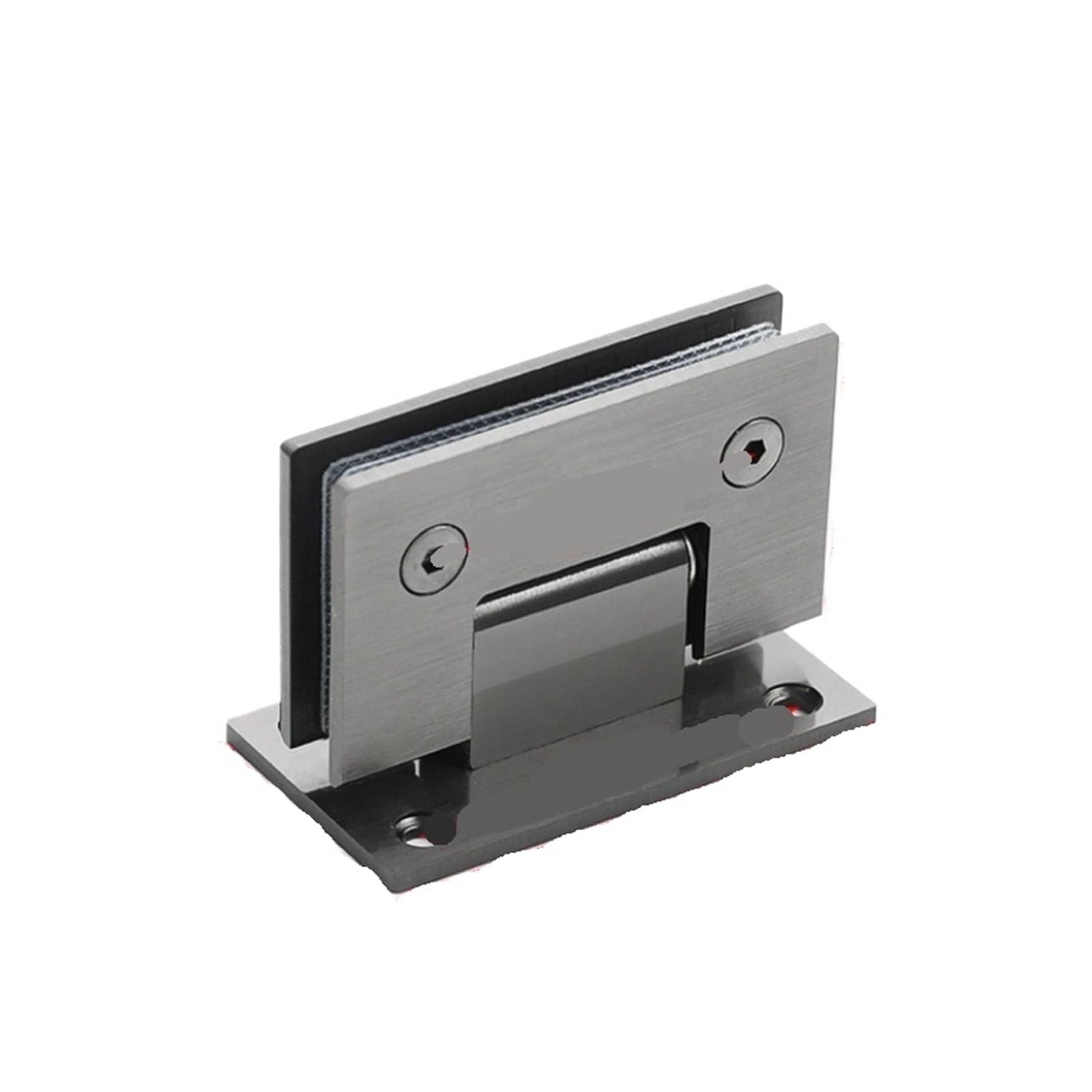 Padgcnor Grey 90 Degree Bathroom Glass Door Hinges 90/180 Degrees Glass Bracket Clamp Shower Door Hinge Stainless Steel Heavy Duty Furniture Replacement Parts(Grey 90 Degree)