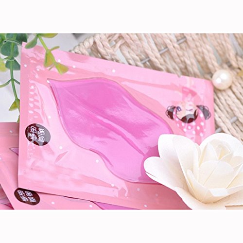 ZGY 10-Pack Pink Collagen Crystal Lip Mask Lip Care Gel Mask Moisture Essence Make Your Lip Attractive and Sexy