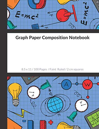 Math Notebook for Kids. Graph Paper Composition Notebook with 2cm grid ...