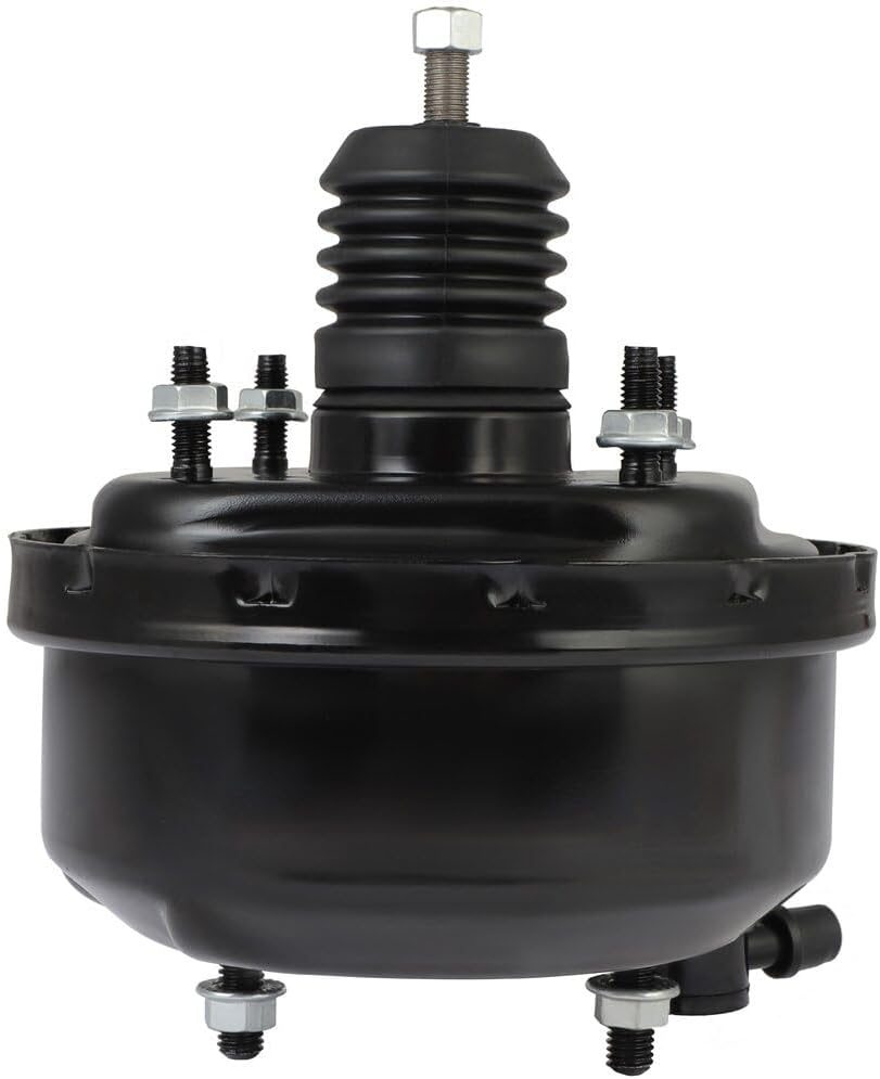 SCITOO Power Brake Booster 7" Single Diaphragm Black Universal Street Rod For Chevy For Ford For Most Street Rods, Hot Rods and Many Other Vehicles