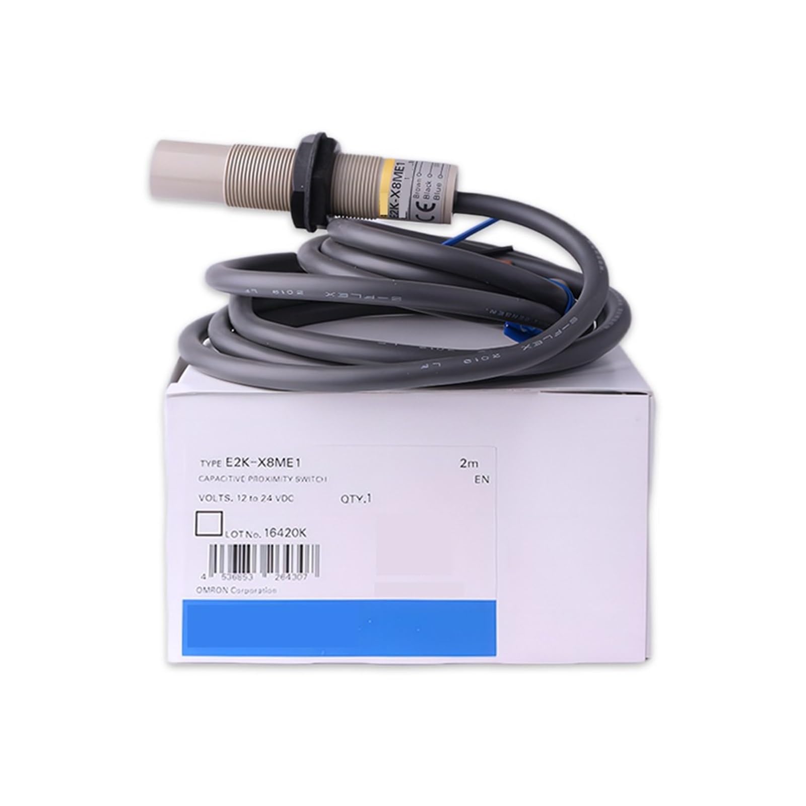 Näherungsschalter Electrostatic Capacity Proximity Switch Sensor E2K-X8ME1 X15 F1 CM25 2M(E2K-C25ME1)