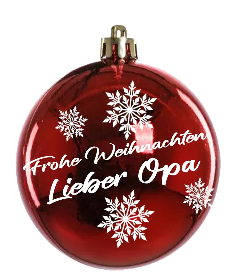 Weihnachtskarte Für Opa – Klassische Karte Mit Glitzer & Herzlichem Text, Inkl. Umschlag