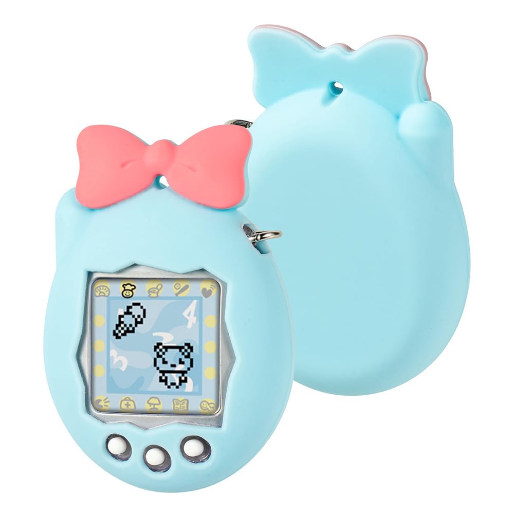 Kreskówkowe etui ochronne do Tamagotchi Connection V3 silikonowy rękaw odporny na zarysowania, pyłoszczelne i odporne na wstrząsy akcesoria ochronne (jasnoniebieski)
