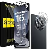 ✅【Compatibilité】: Spécialement conçu pour Xiaomi Redmi Note 15 5G, comprenant 2 pièces verre trempé et 2 pièces film protection de caméra arrière.