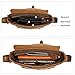 Kattee Leather Messenger Bag for Men Small Shoulder Bag Crossbody Bag