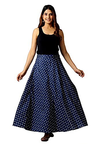 Image of Ravaiyaa - Attitude is everything Cotton Hand Block Floral Printed Wrap Around Women's Free Size Skirt Rapron