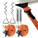 SHADEPLUS ストームバンドオーニング、オーニング用ストームテープ、ストームプロテクションオーニング、オーニング用ストームバンド、2つの接続方法、ほとんどのキャラバンブランドに適しています(Thule、Fiamma)。