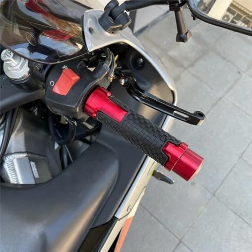 Puños de manillar antideslizantes para Aprilia SR Max 300 tapón plata 3