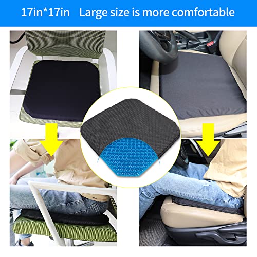 Janek Show Gel Seat Cushion, Double Layer Egg Gel Cushion For Pressure Relief, Seat Cushion For The Car,Office,Wheelchair&Chair.breathable Design,Durable,Portable #TOP7