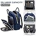 LOVEVOOK 15.6 Inch Laptop Backpack for Women,Fashion Work Travel Backpack,Waterproof Day Pack Purse for Teacher Nurse, Navy Blue.