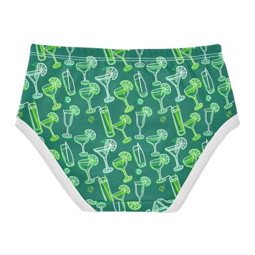 Girls' Underwear Summer Drinking Green Toddle Brief Panties 23029952