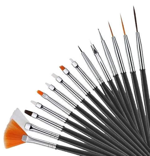 Hipgirl Nail Tools & Accessories,Acrylic Nail Supplies-French Nail Art Brushes And Nail Dotting Tool Kit For Apply Gel Nail Polish (15Ct Nail Art Brush Set Nail Art Supplies Tool Set) #TOP7