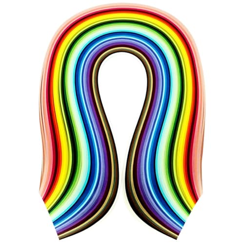 FAZHBARY Multi-Color Paper Quilling Strips 40 Colors 54 cm Quilling