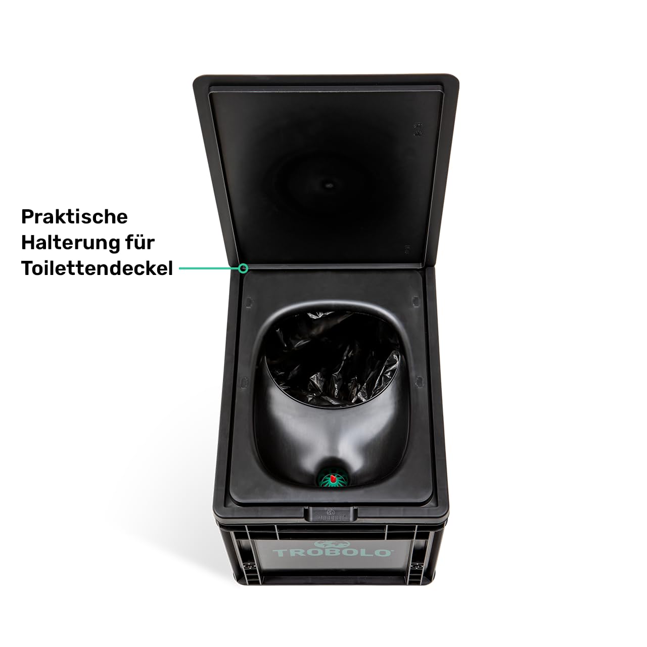TROBOLO BilaBox (1. Generation) – Campingtoilette im Eurobox-Format [29x40x30] – Mobile Trockentrenntoilette für unterwegs – Ohne Gerüche, Wasser & Chemie