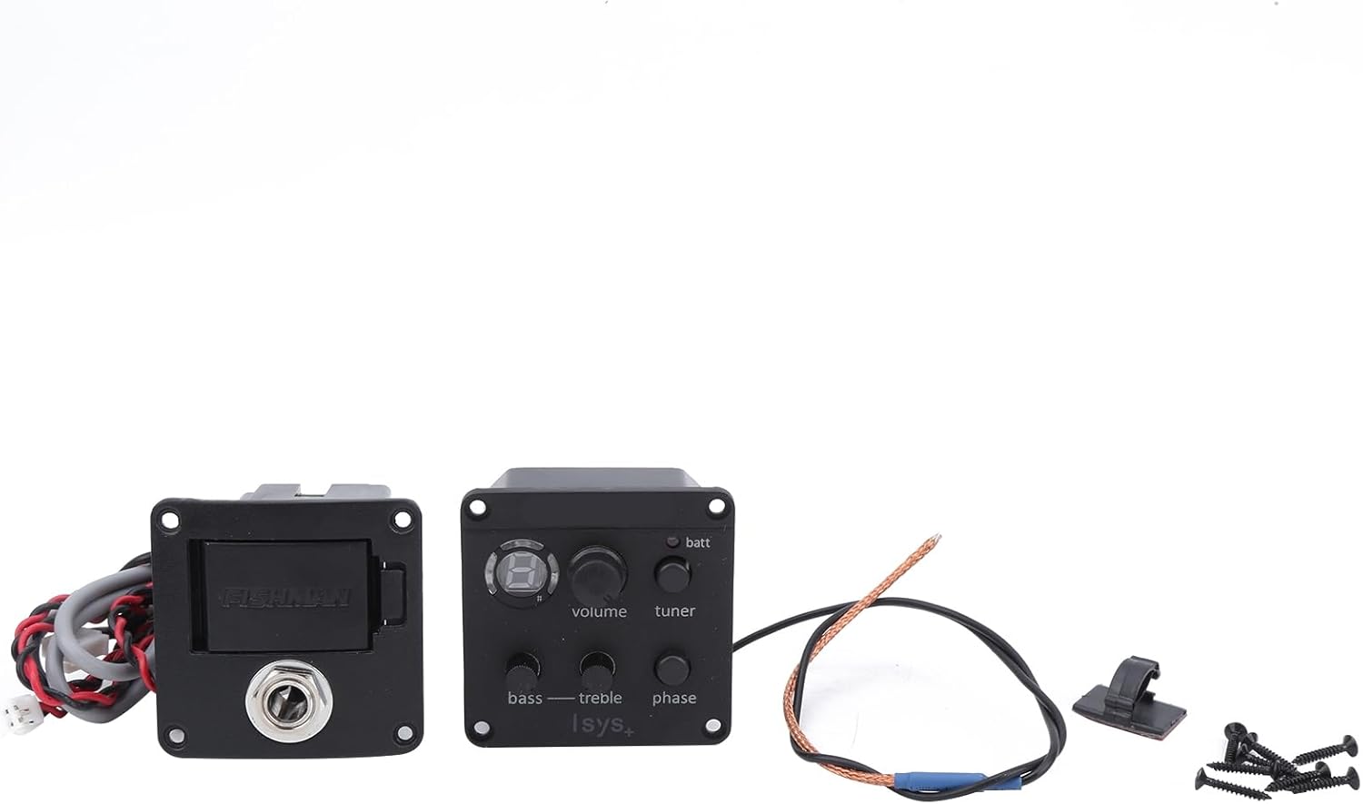 Upgraded Acoustic Guitar Pickup System with Onboard EQ Preamps， EQ Equalizer Glued to Sound Hole， Professional Instrument Accessories for Live Performance & Recording (Acoustic Guitar Pickup)