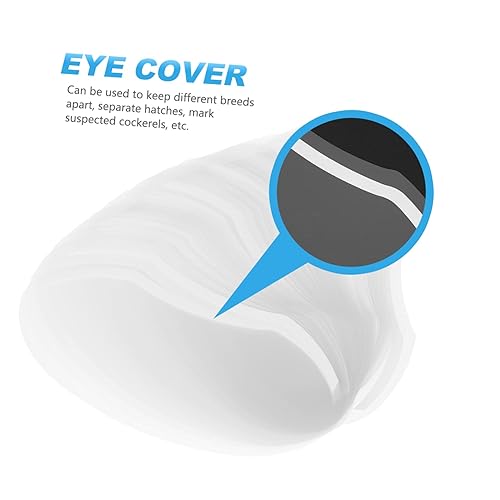 Miniatura 5 de Kisangel 100 piezas de máscara de ojos de peluquería para cortes de pelo, cubierta protectora para la cara evita que el cabello caiga en los ojos