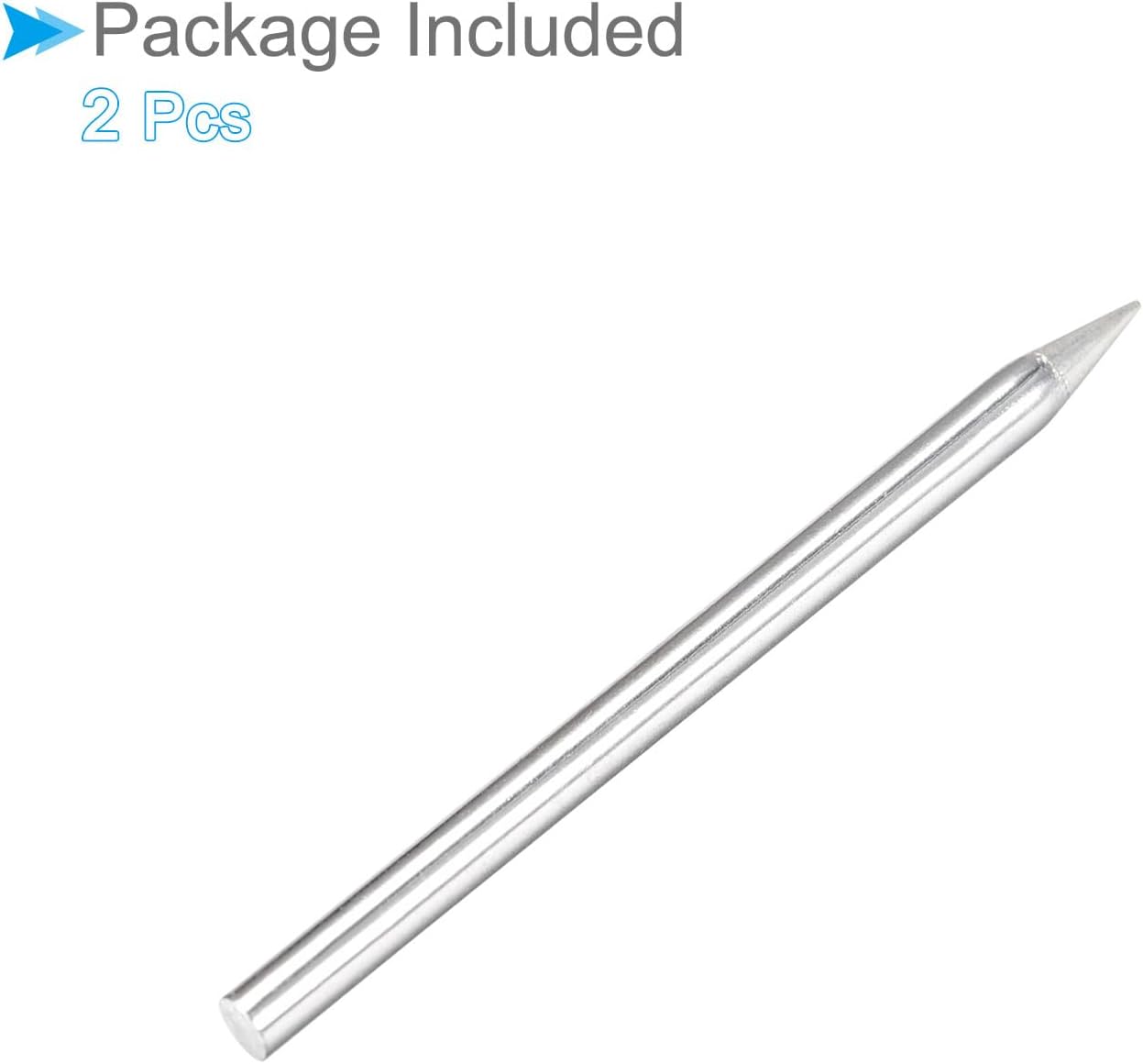 Soldering Iron Tips, 3.4x67mm 30W, Solder Tips Fine Soldering Gun Replacement Solder Welding - (Applications: for Soldering Irons Soldering Station), 2 Pieces