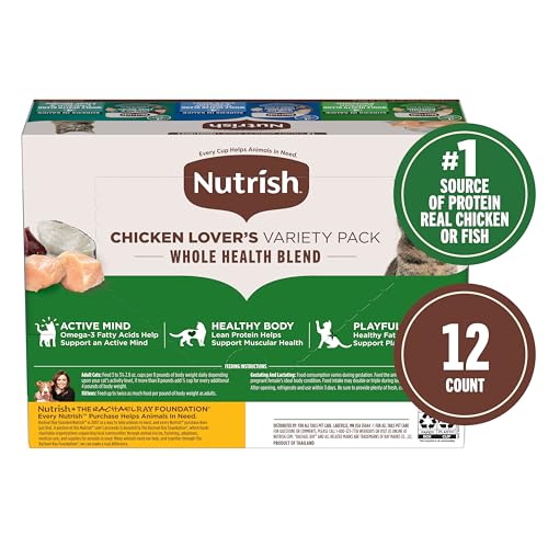Nutrish Chicken Lover's Wet Cat Food Variety Pack, 2.8 oz Cup (Rachael Ray) - image 3
