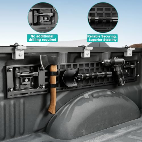 5.5FT Side Truck Bed MOLLE Panel Rack Fit for Ford F-150 2019-2026 by Yawrpats - Used condition - Image 3