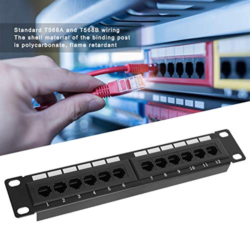 Rack de cabo CAT6A, painel de remendo de rede de plástico RJ45 PPO + PC 5 / categoria 6 rack de cabo