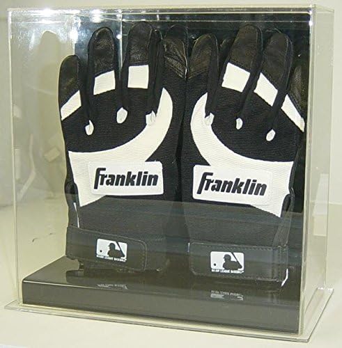 Double Baseball Batting Gloves Display Case with Mirror Back