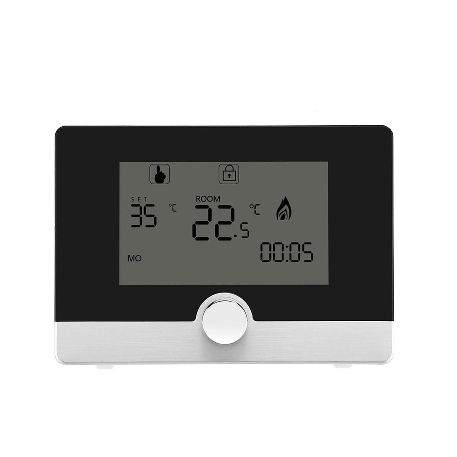 Temperature Controllers, Wired Digital Room Thermostat For Gas Boiler， Heating 5A Blue Backlight Programmable Boiler Thermoregulator