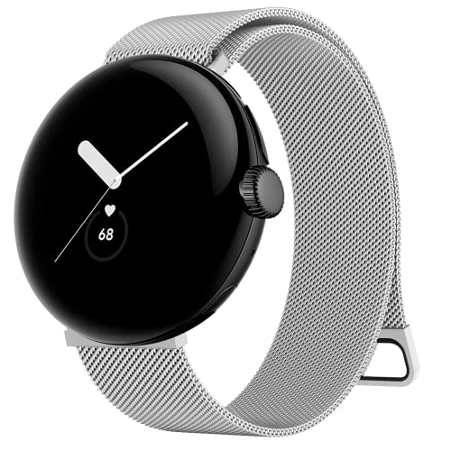 [Wanme] �����o���h Google Pixel Watch 4 41mm/3 41 mm / 2 / 1 �p�x���g �X�e�����X�| ���C�t�����߉\ �ʋC�� �O�[�O���s�N�Z�� Watch 4�Ή� (��)