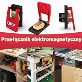 Dytabepl 220 V KJD17B jednofazowy włącznik/wyłącznik, wyłącznik bezpieczeństwa, wyłącznik maszynowy, wyłącznik zerowy z gniazdkiem, wyłącznik awaryjny, wtyczka UE
