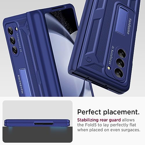 Coque Samsung Z Fold 5 antichoc protégeant la charnière fragile bleu - 5