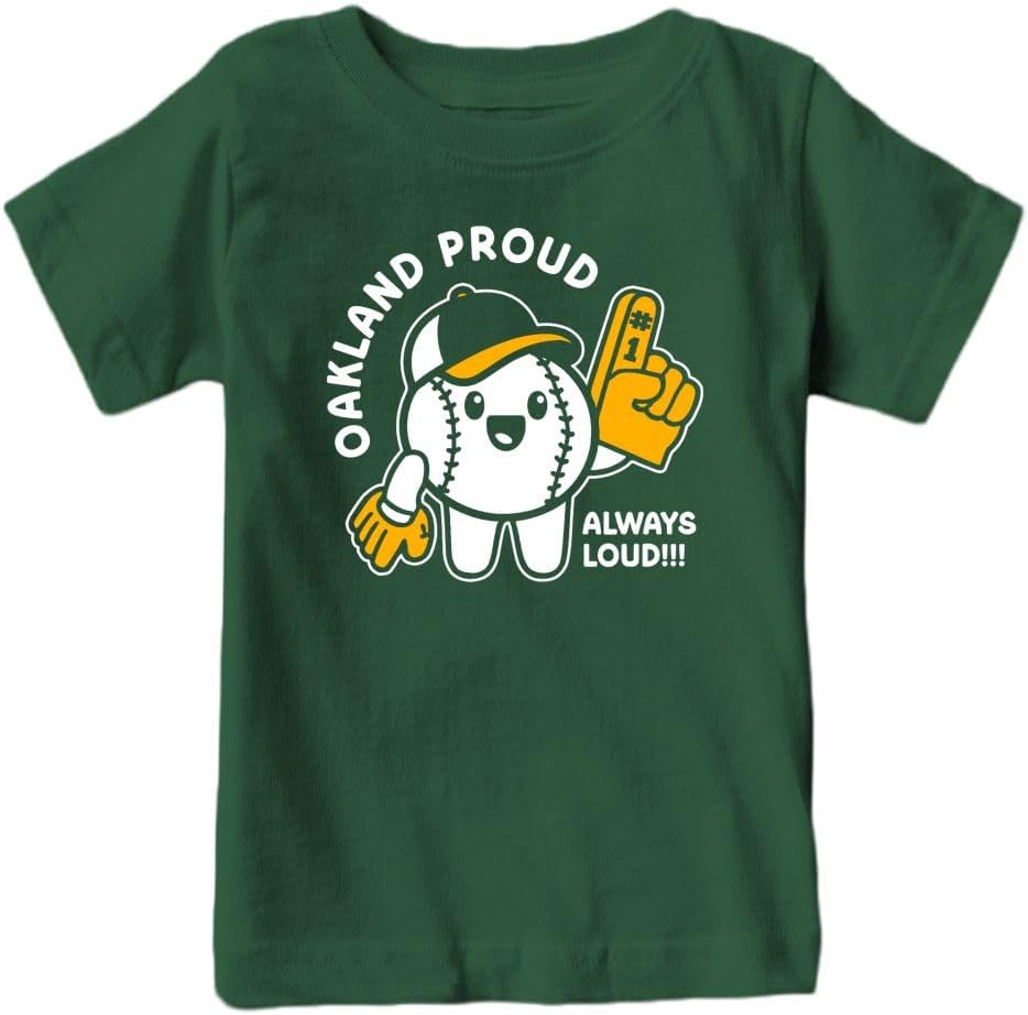 Hometown Proud, Always Loud Kid's T-Shirt for Baseball Fans