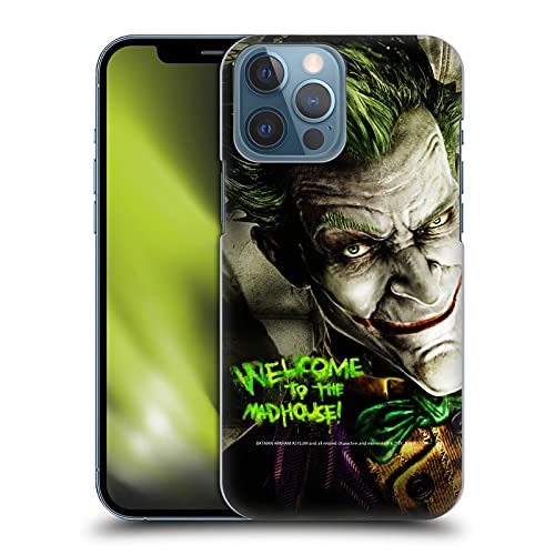 Head Case Designs Officially Licensed Batman Arkham Asylum Joker 2 Key Art Hard Back Case Compatible with Apple iPhone 13 Pro Max